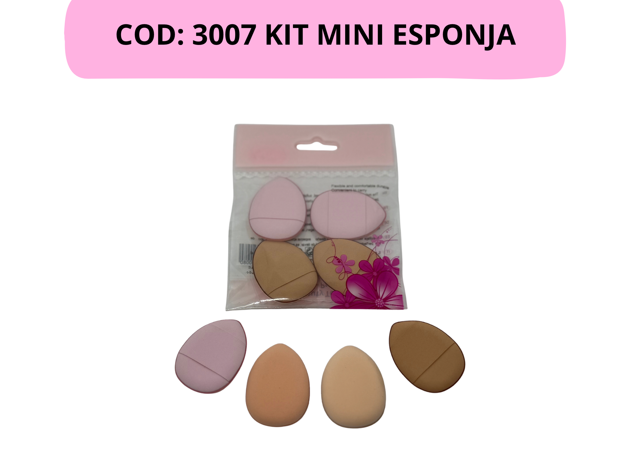 COD: 3007 – KIT MINI ESPONJA